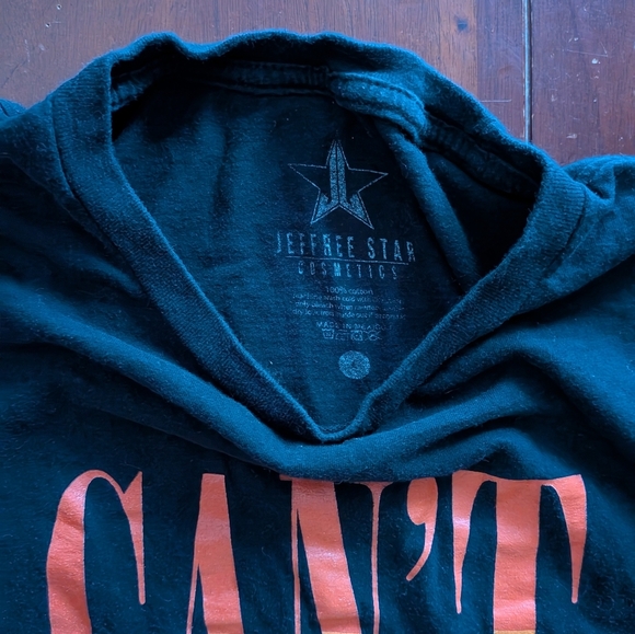 Jeffree Star Black Tee with Orange Graphic - Picture 2 of 2